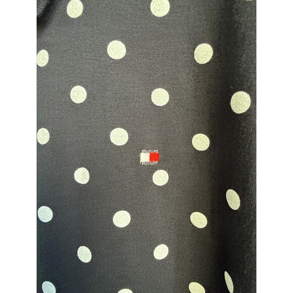 Navy Blue and Polka Dot Tommy Hilfiger Dress- PXL - Picture 5 of 5
